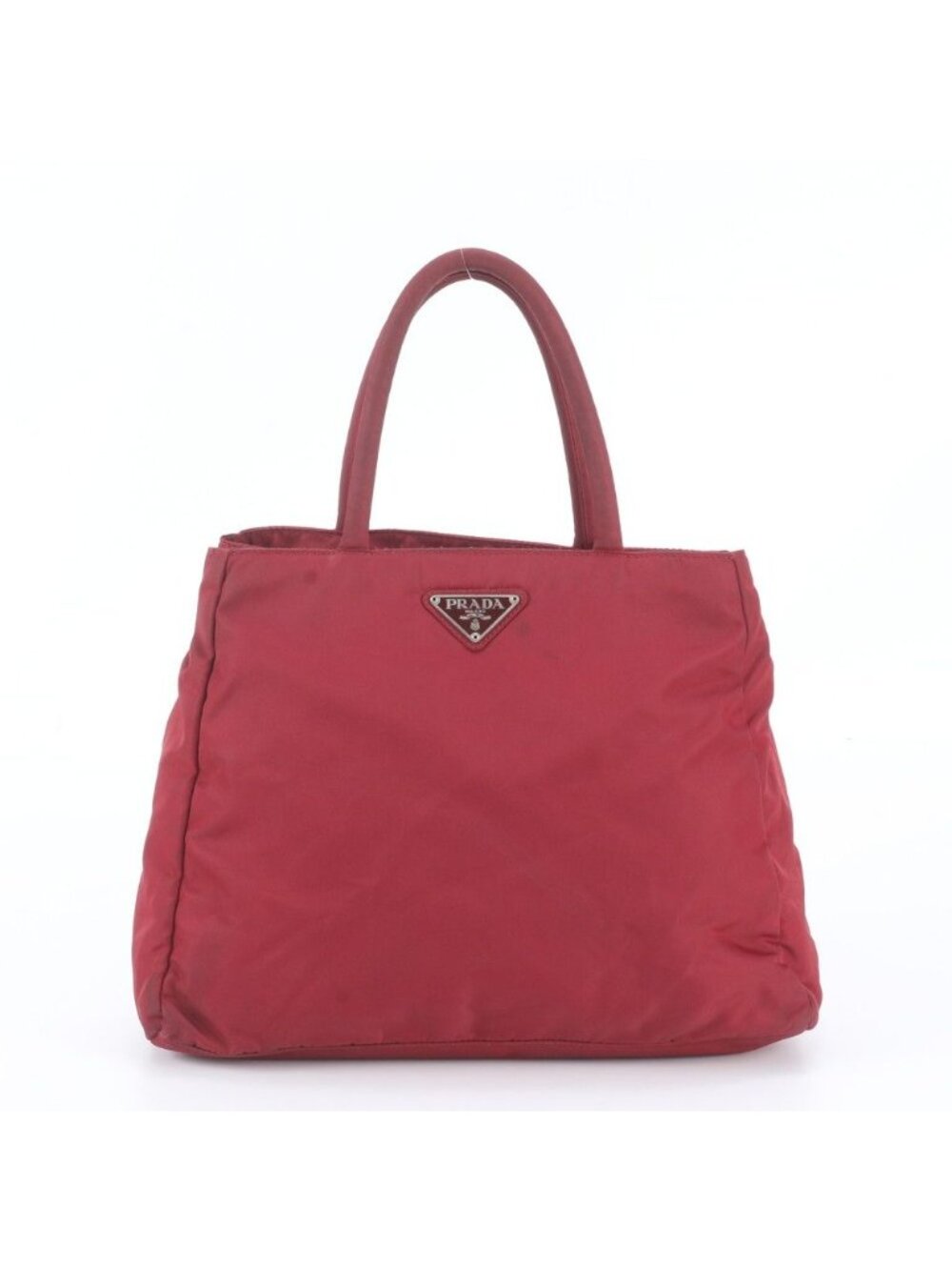 Prada Tessuto Nylon Triangle Logo Tote Bag Shoulder